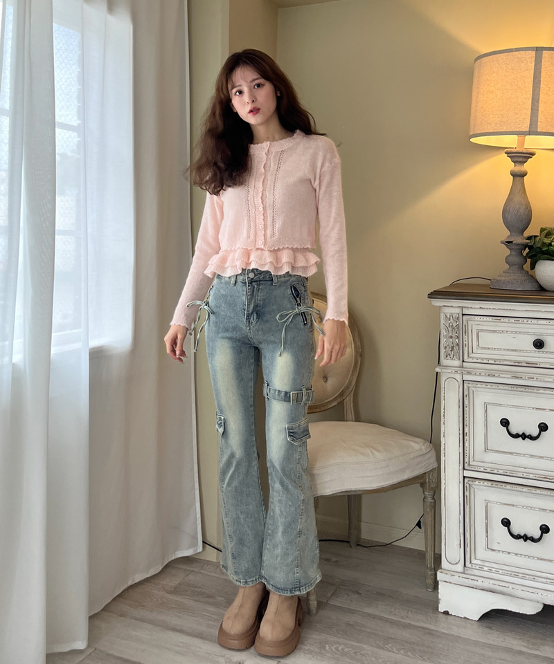 サイドベルトカーゴフレアデニム 詳細画像 BL 13