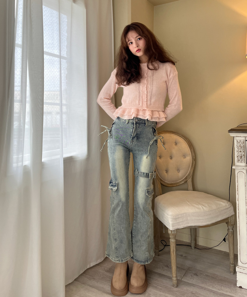 サイドベルトカーゴフレアデニム 詳細画像 BL 26