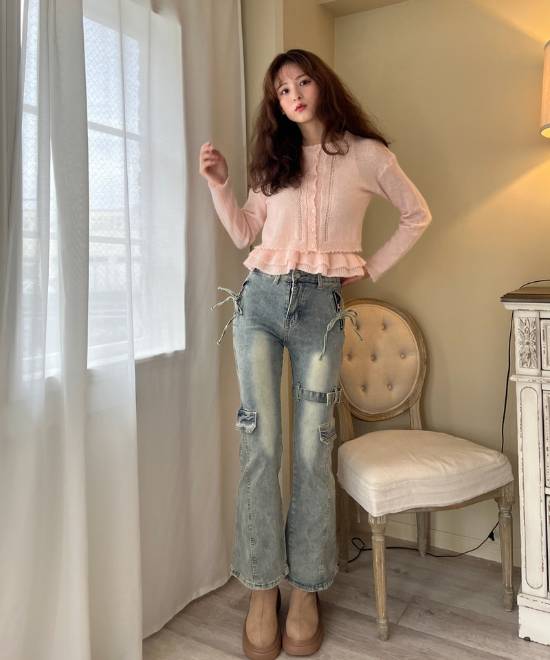 サイドベルトカーゴフレアデニム 詳細画像 BL 27