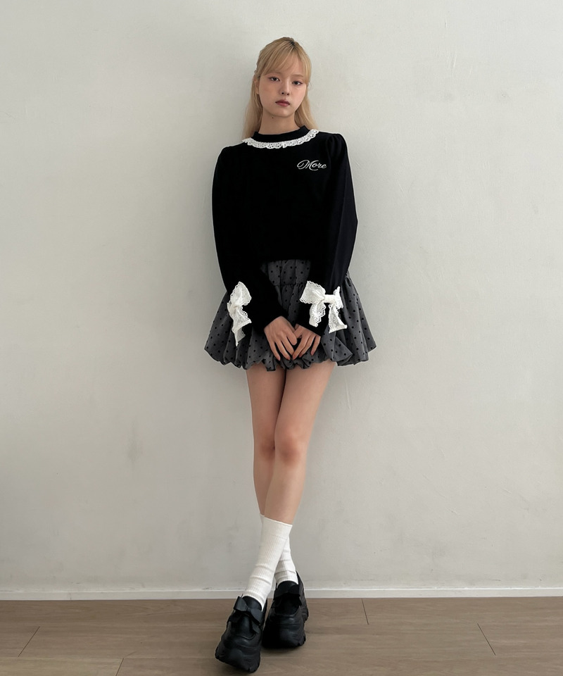 ドットバルーンスカート 詳細画像 グレー 6