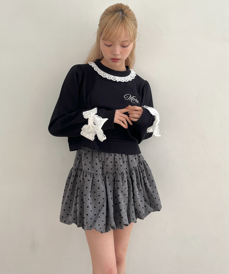 ドットバルーンスカート 詳細画像 グレー 9