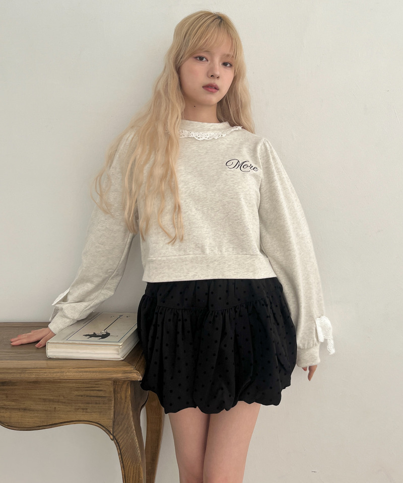 ドットバルーンスカート 詳細画像 ブラック 12