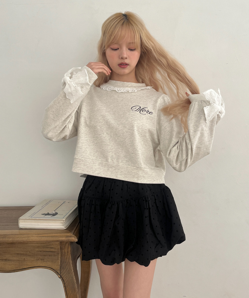 ドットバルーンスカート 詳細画像 ブラック 14