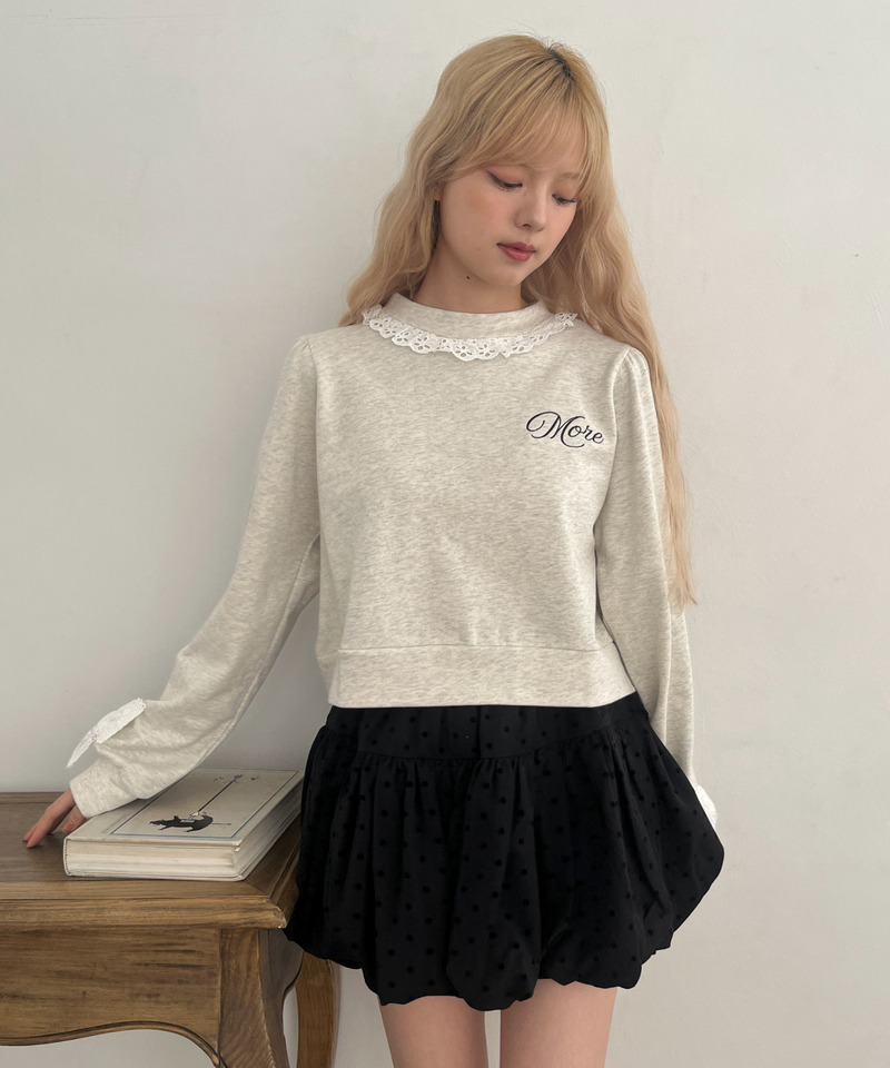 ドットバルーンスカート 詳細画像 ブラック 15