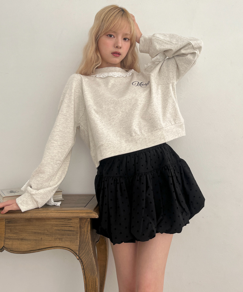 ドットバルーンスカート 詳細画像 ブラック 24