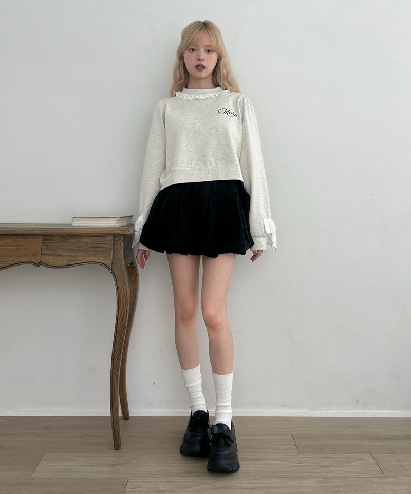 ドットバルーンスカート 詳細画像 ブラック 3