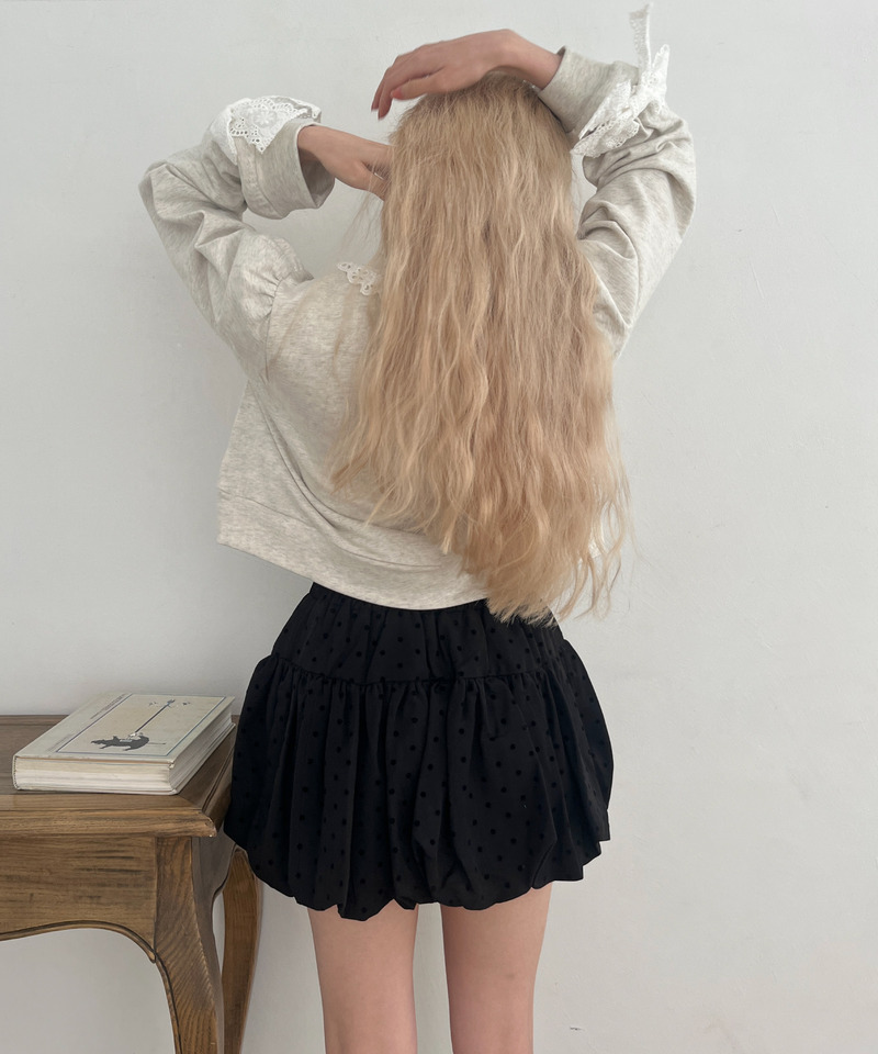 ドットバルーンスカート 詳細画像 ブラック 30