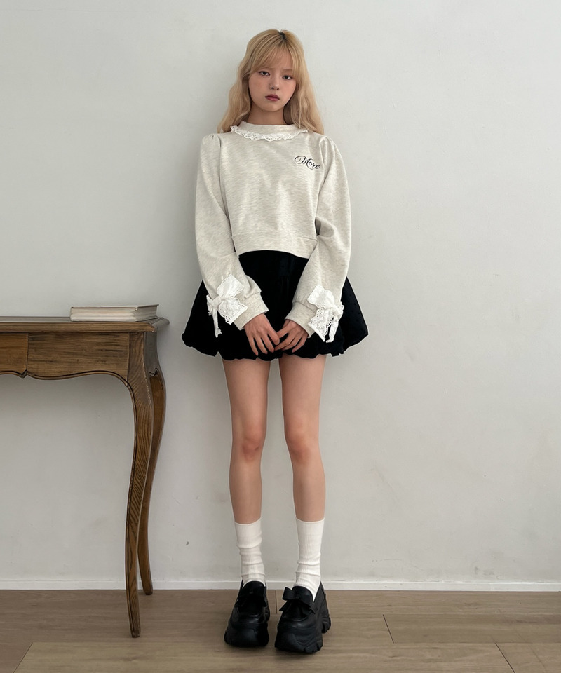 ドットバルーンスカート 詳細画像 ブラック 4