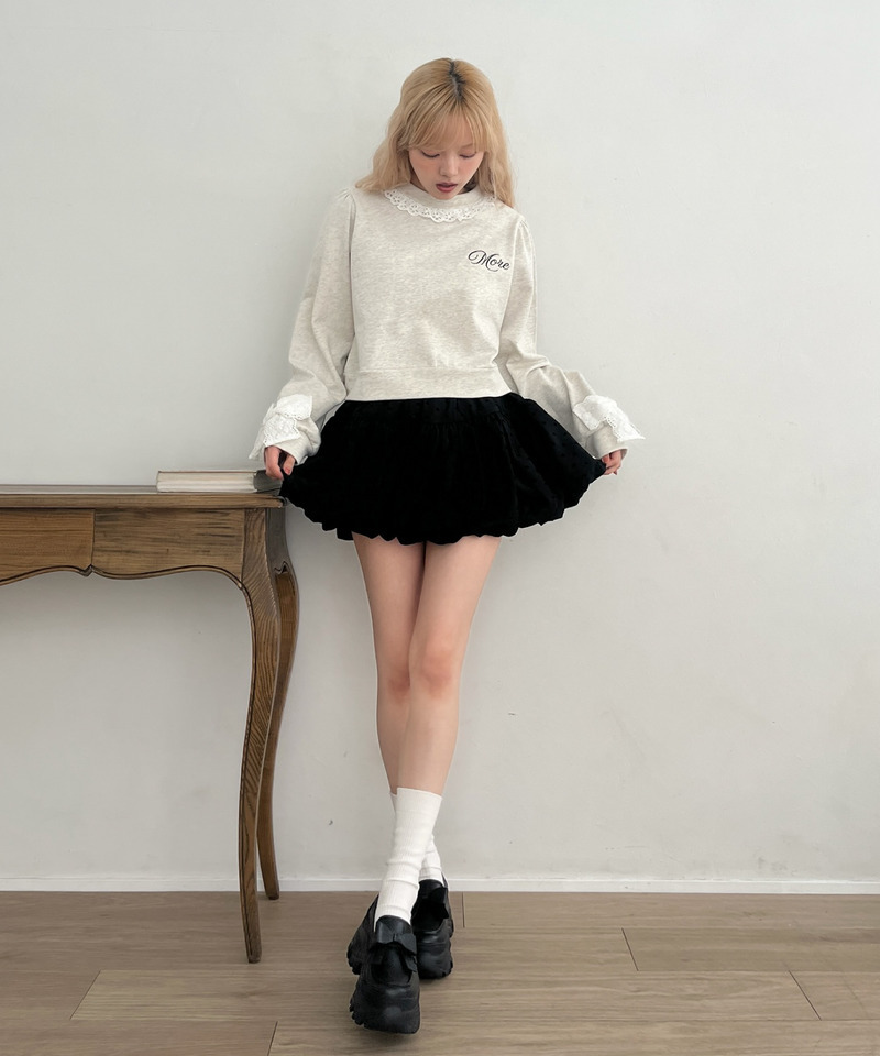 ドットバルーンスカート 詳細画像 ブラック 5