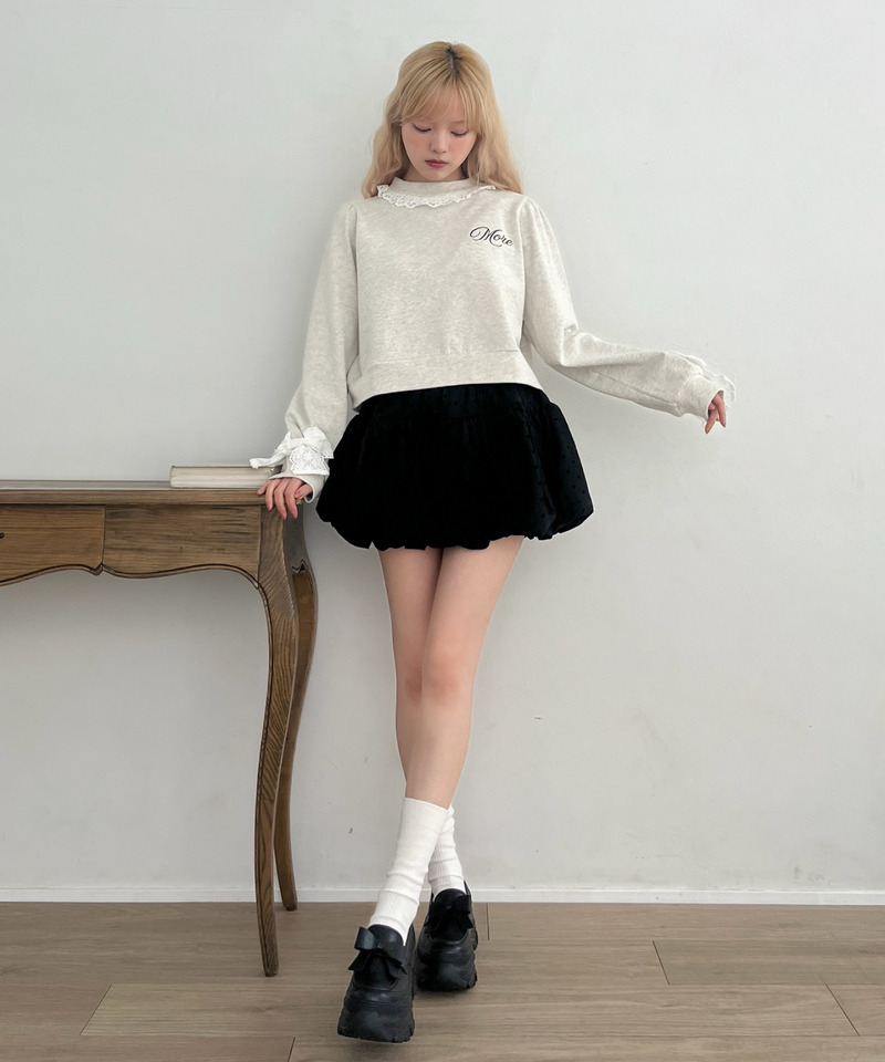 ドットバルーンスカート 詳細画像 ブラック 6