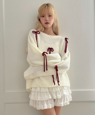 ベルベットフリルスカート