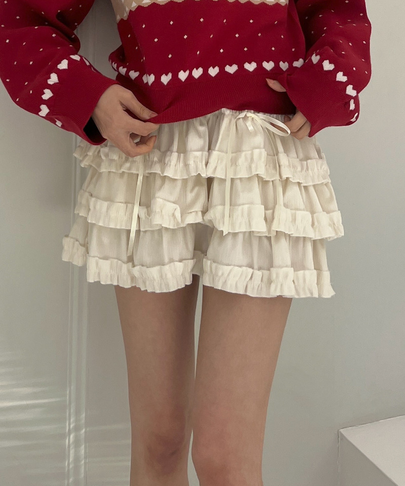 ベルベットフリルスカート 詳細画像 ベージュ 9