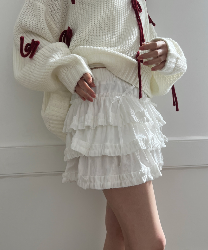 ベルベットフリルスカート 詳細画像 オフホワイト 10