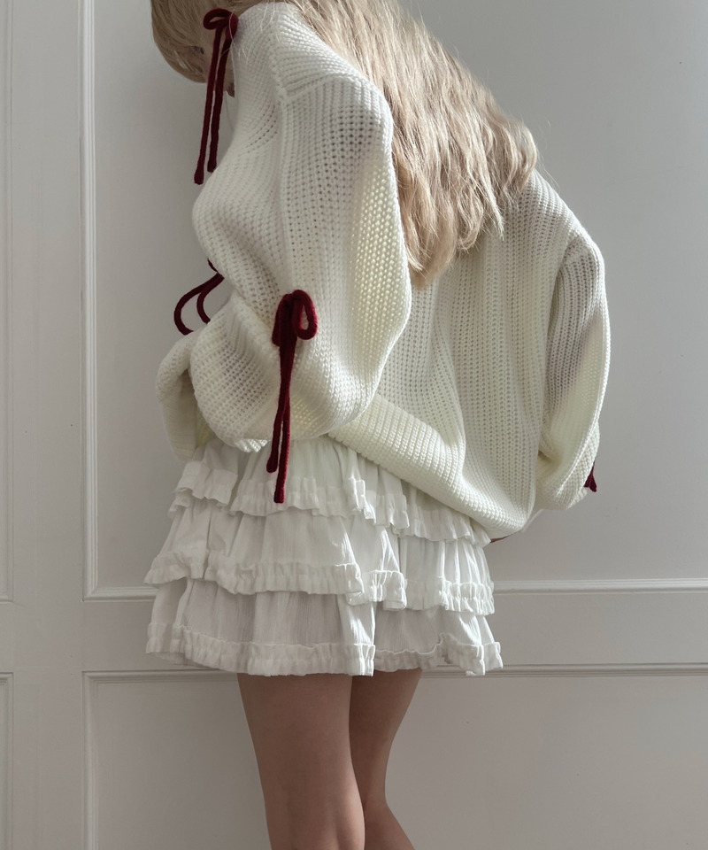 ベルベットフリルスカート 詳細画像 オフホワイト 12