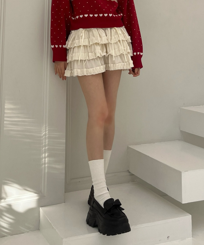 ベルベットフリルスカート 詳細画像 ベージュ 6