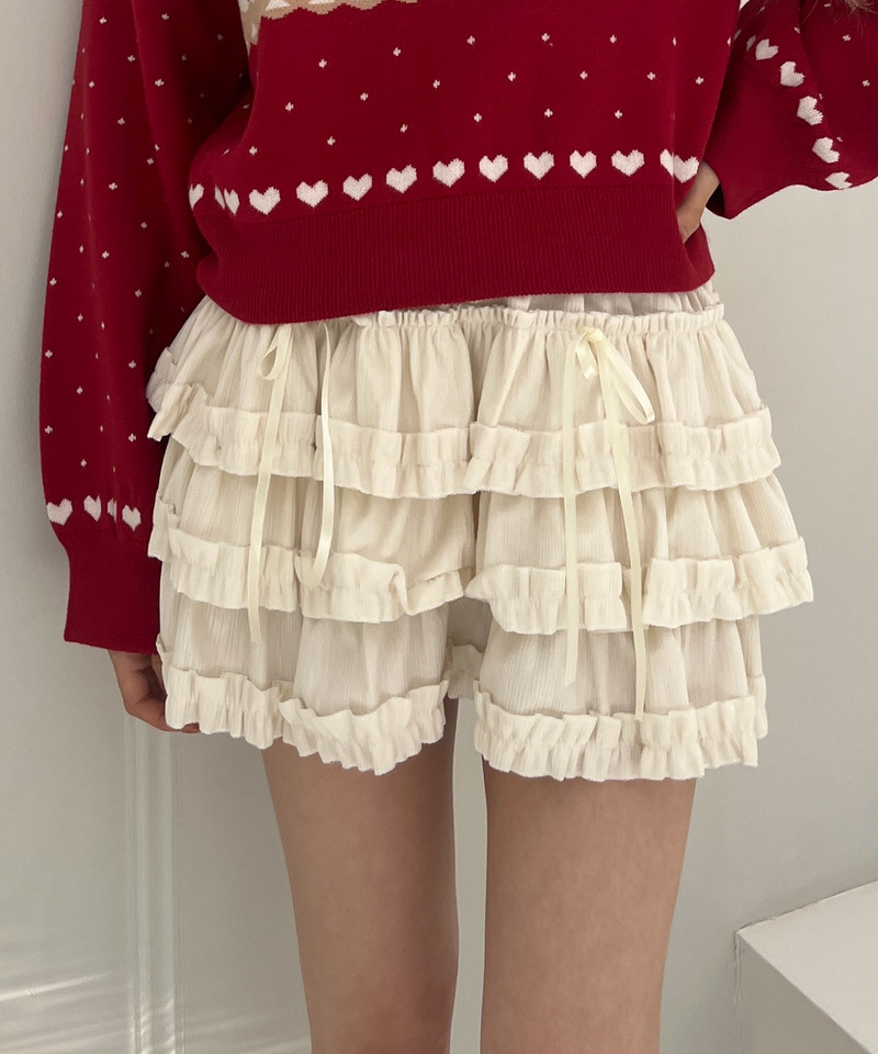 ベルベットフリルスカート 詳細画像 ベージュ 9