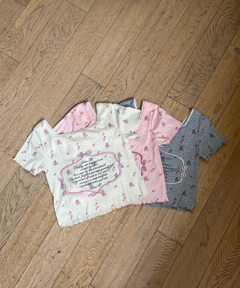 Flower MessageTEE 詳細画像 オフホワイト 11