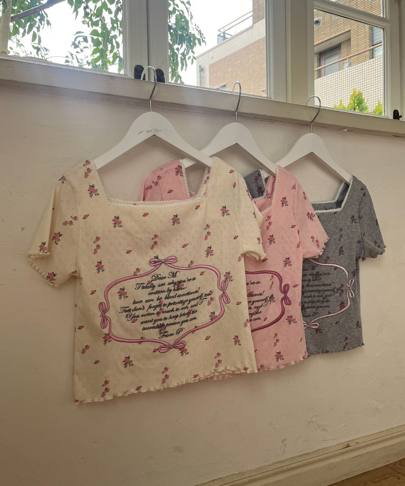 Flower MessageTEE 詳細画像 オフホワイト 13