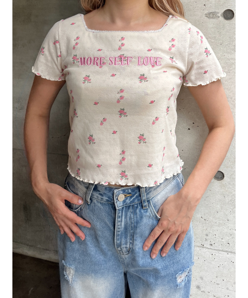 Flower MessageTEE 詳細画像 オフホワイト 3