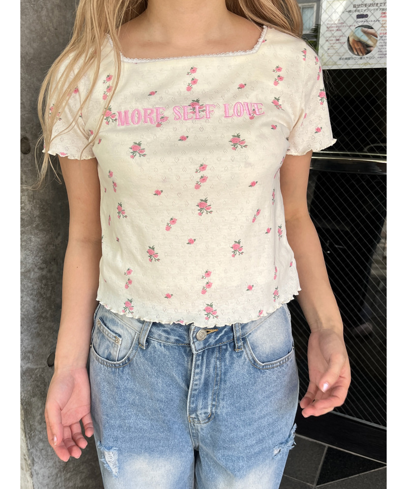 Flower MessageTEE 詳細画像 オフホワイト 4