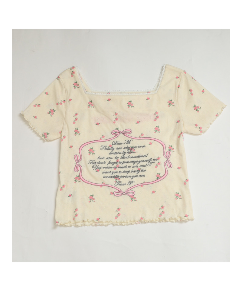 Flower MessageTEE 詳細画像 オフホワイト 7