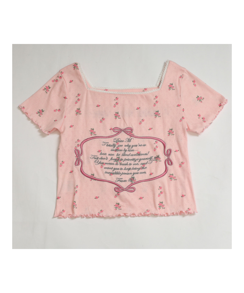 Flower MessageTEE 詳細画像 ピンク 3
