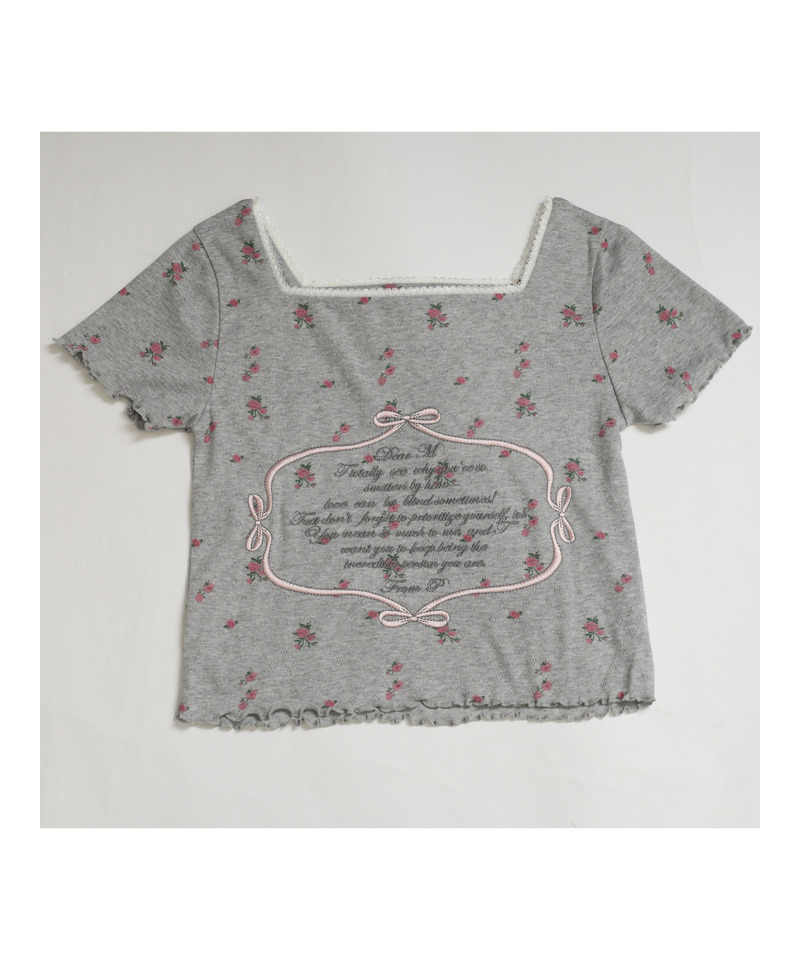 Flower MessageTEE 詳細画像 グレー 3