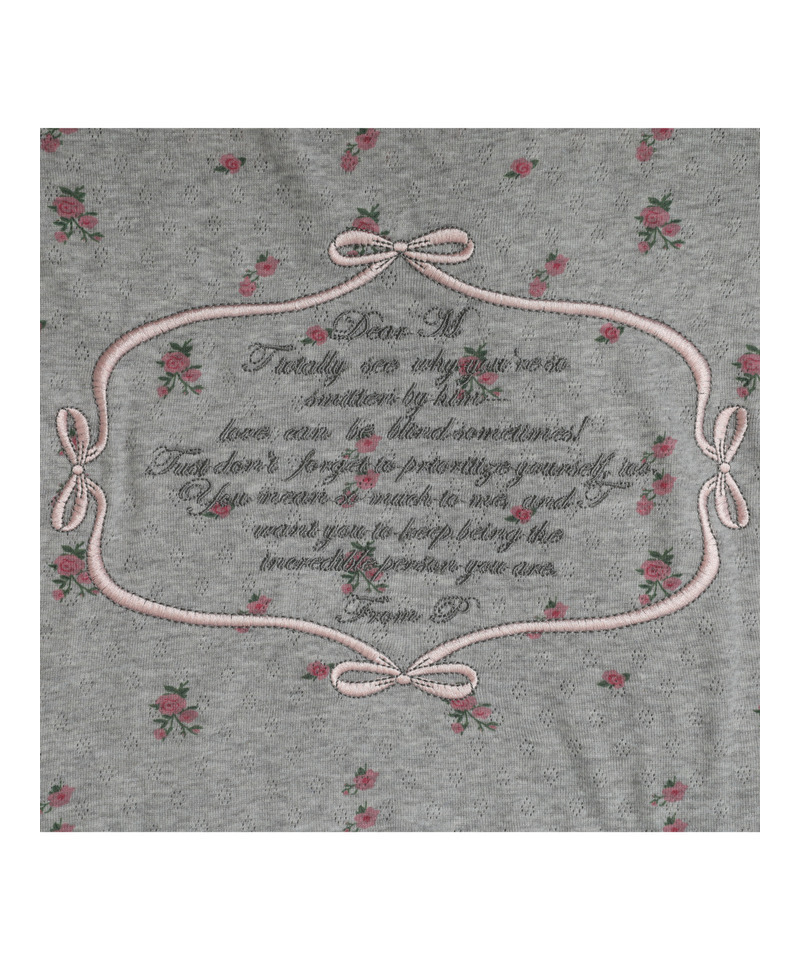 Flower MessageTEE 詳細画像 グレー 4