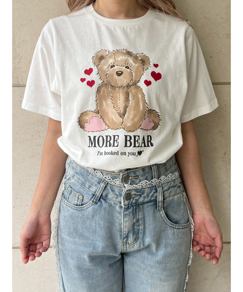 【MORE BEAR】big bear TEE 詳細画像 オフホワイト 2