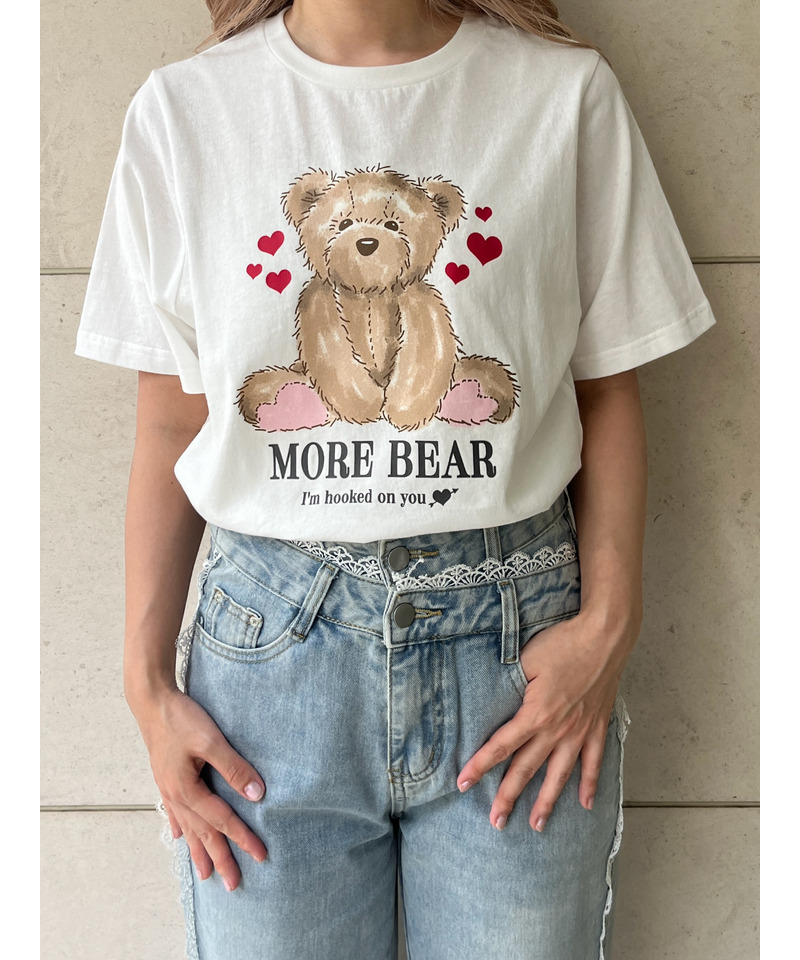 【MORE BEAR】big bear TEE 詳細画像 オフホワイト 3