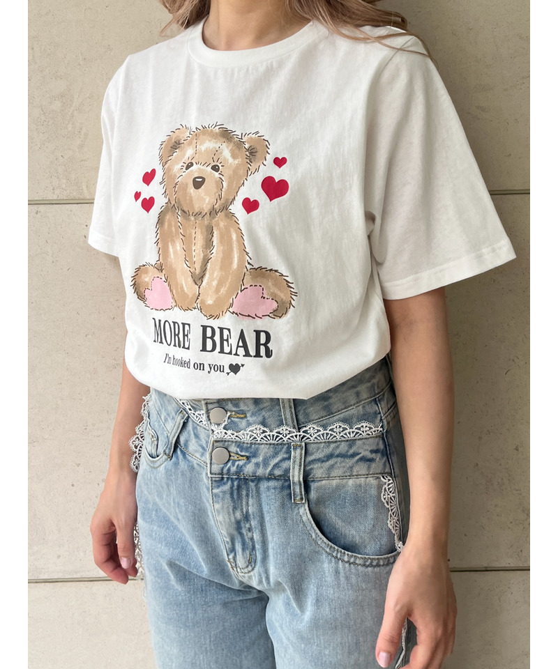 【MORE BEAR】big bear TEE 詳細画像 オフホワイト 4