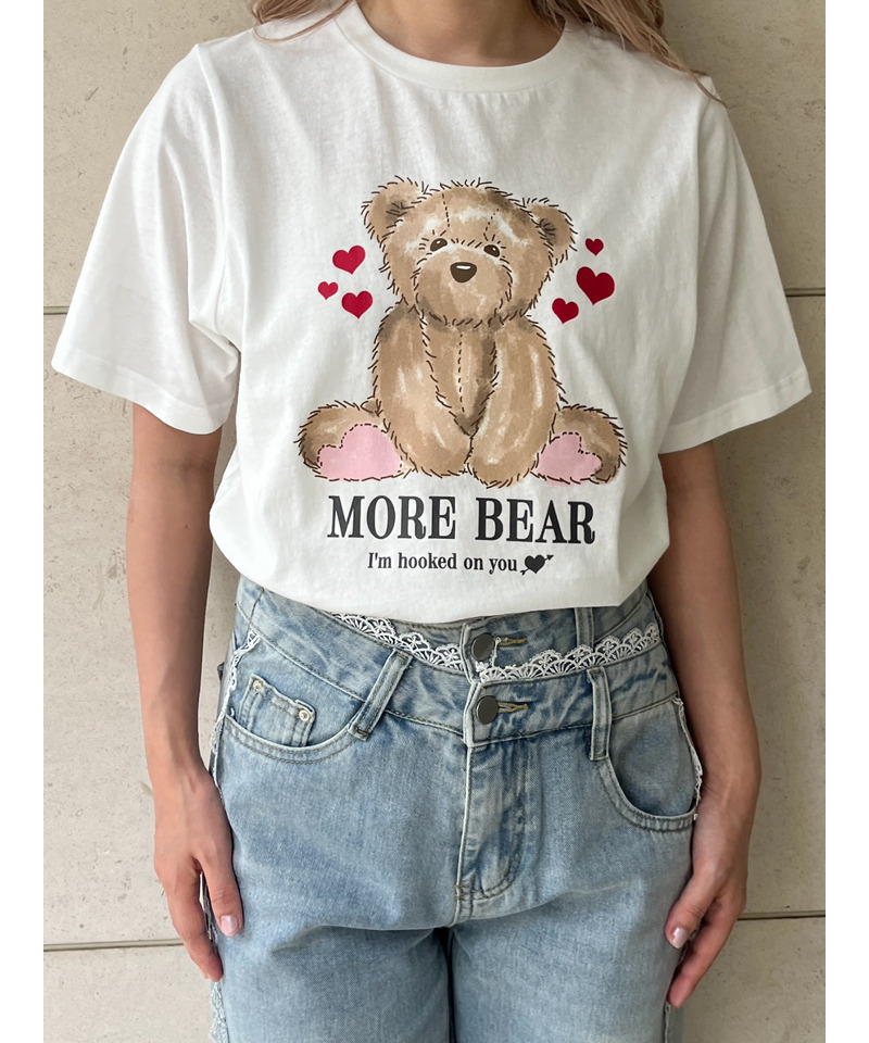【MORE BEAR】big bear TEE 詳細画像 オフホワイト 5