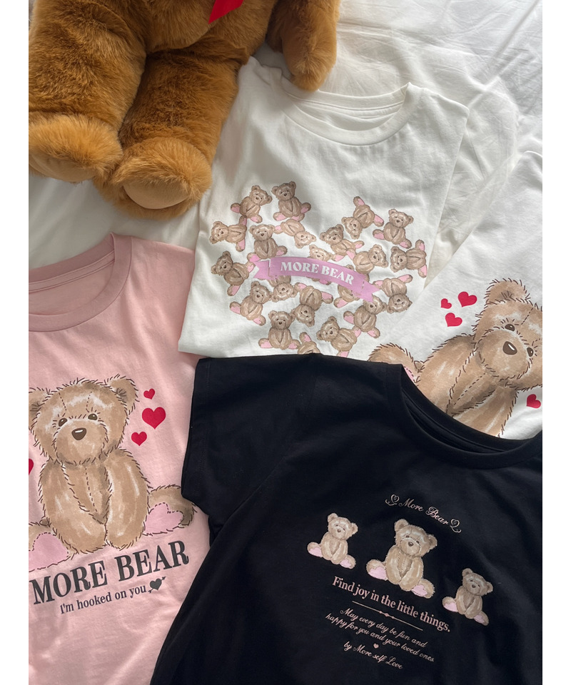 【MORE BEAR】big bear TEE 詳細画像 ピンク 11