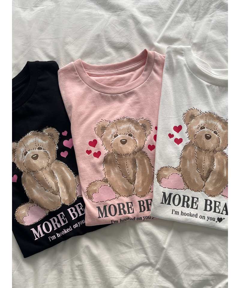 【MORE BEAR】big bear TEE 詳細画像 ピンク 12