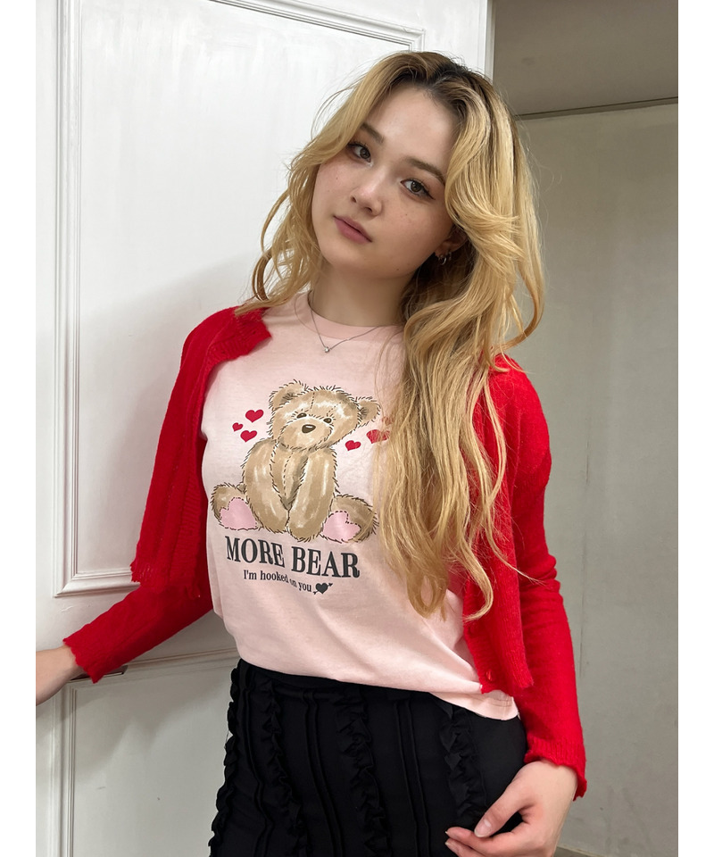 【MORE BEAR】big bear TEE 詳細画像 ピンク 13