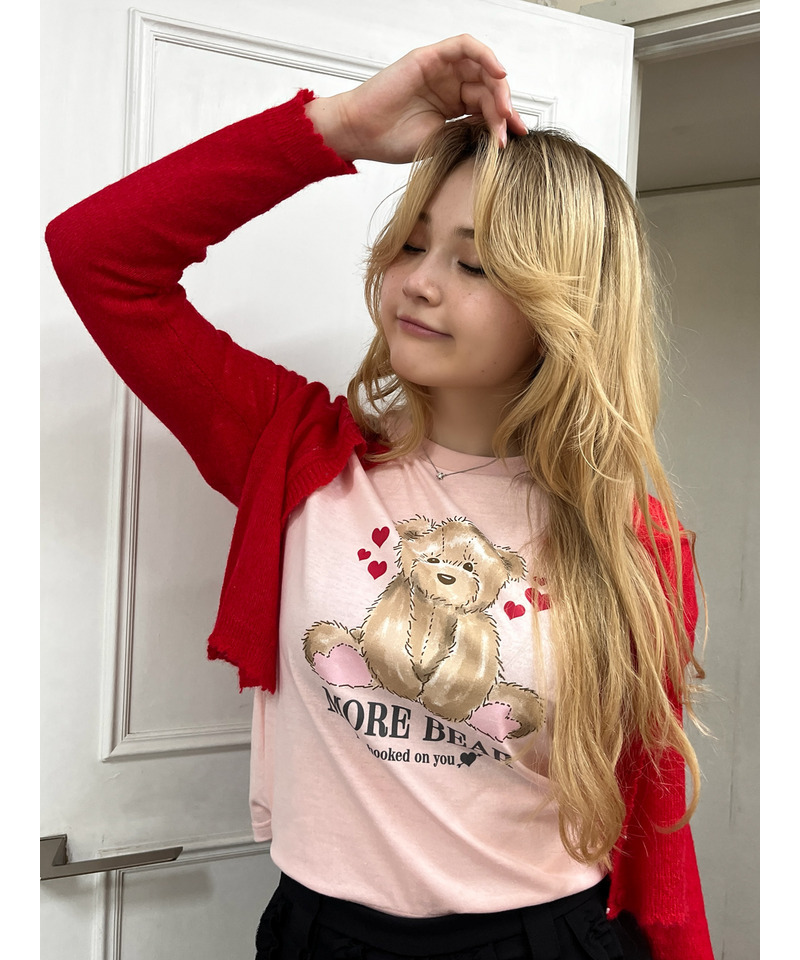 【MORE BEAR】big bear TEE 詳細画像 ピンク 15