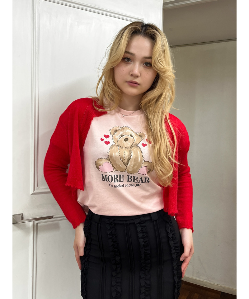【MORE BEAR】big bear TEE 詳細画像 ピンク 16