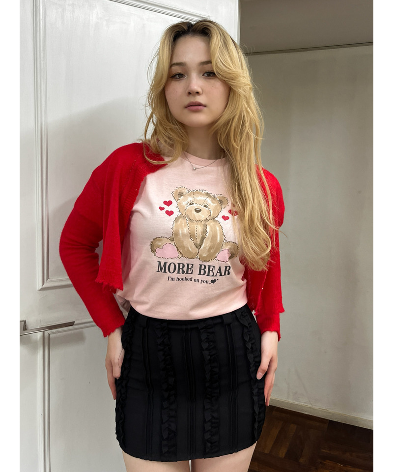 【MORE BEAR】big bear TEE 詳細画像 ピンク 17