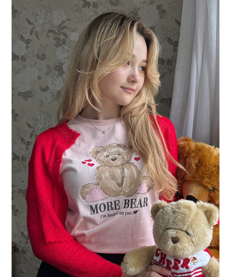 【MORE BEAR】big bear TEE 詳細画像 ピンク 19