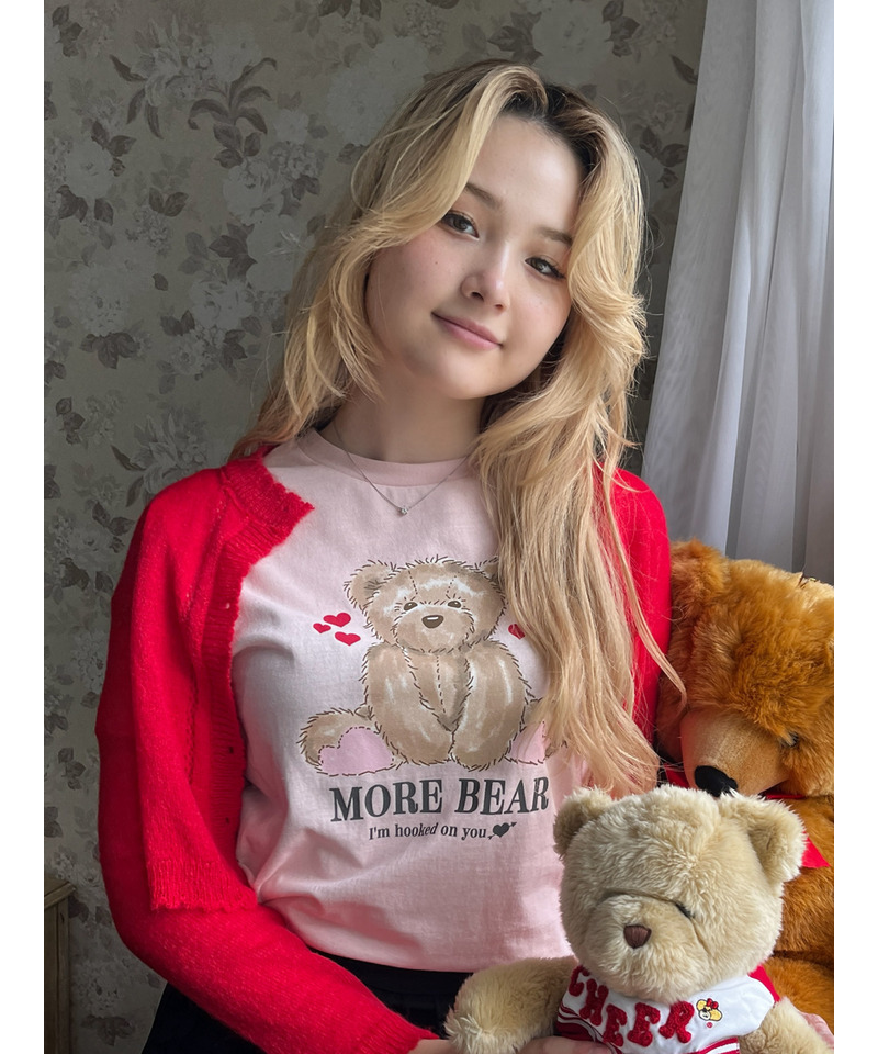 【MORE BEAR】big bear TEE 詳細画像 ピンク 7