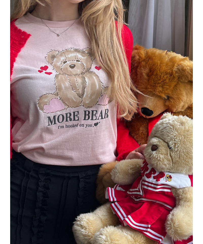 【MORE BEAR】big bear TEE 詳細画像 ピンク 9