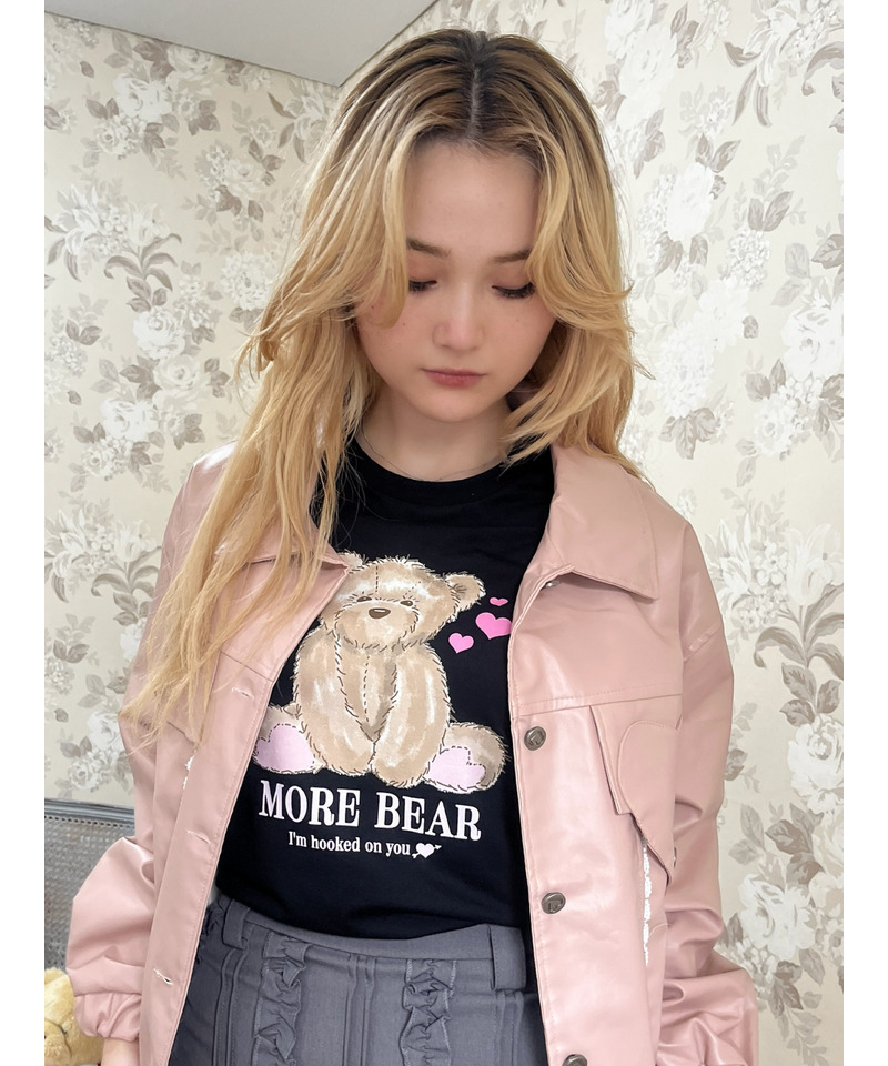【MORE BEAR】big bear TEE 詳細画像 ブラック 2