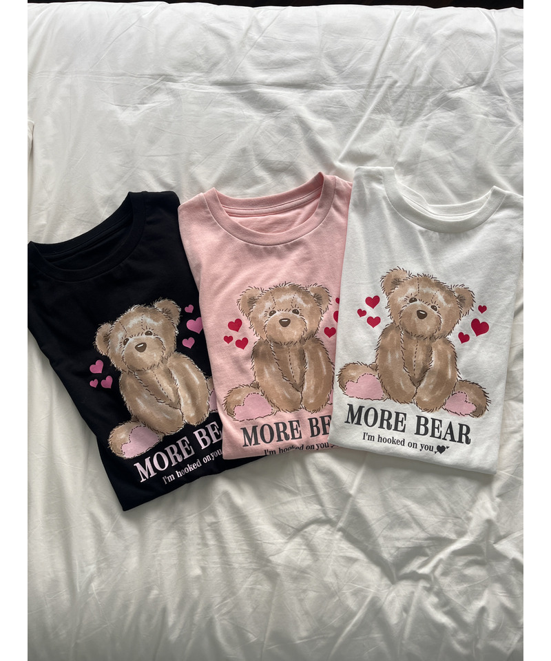【MORE BEAR】big bear TEE 詳細画像 ブラック 5