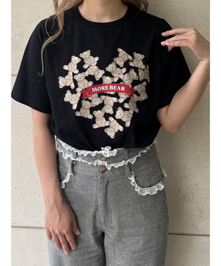 【MORE BEAR】heart bear TEE