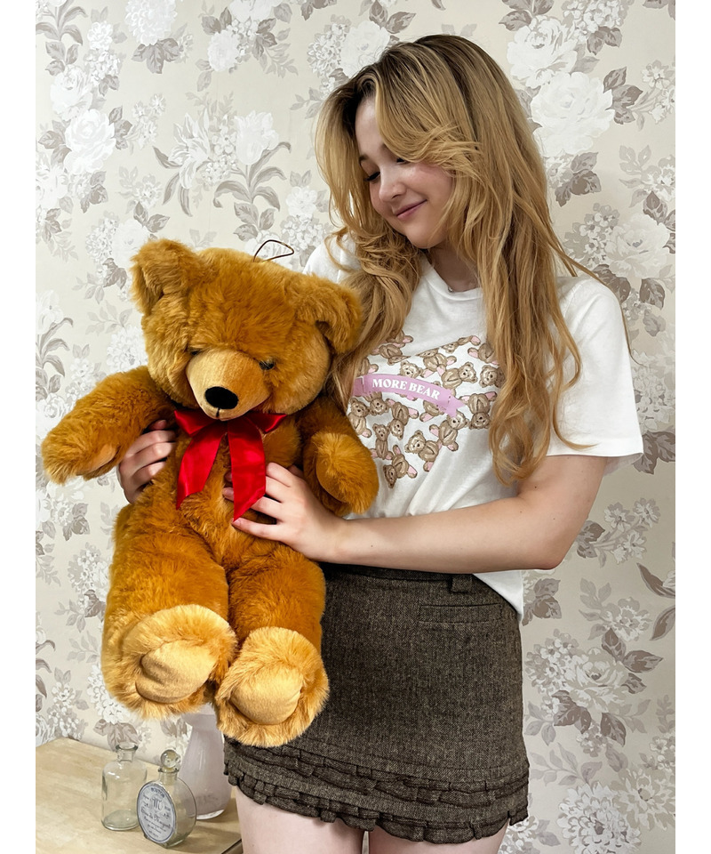 【MORE BEAR】heart bear TEE 詳細画像 オフホワイト 14