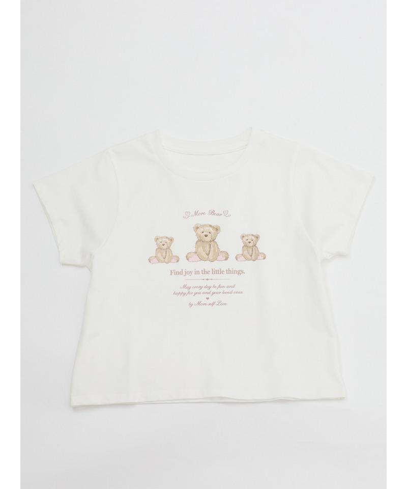 【MORE BEAR】triple bear TEE 詳細画像 オフホワイト 10