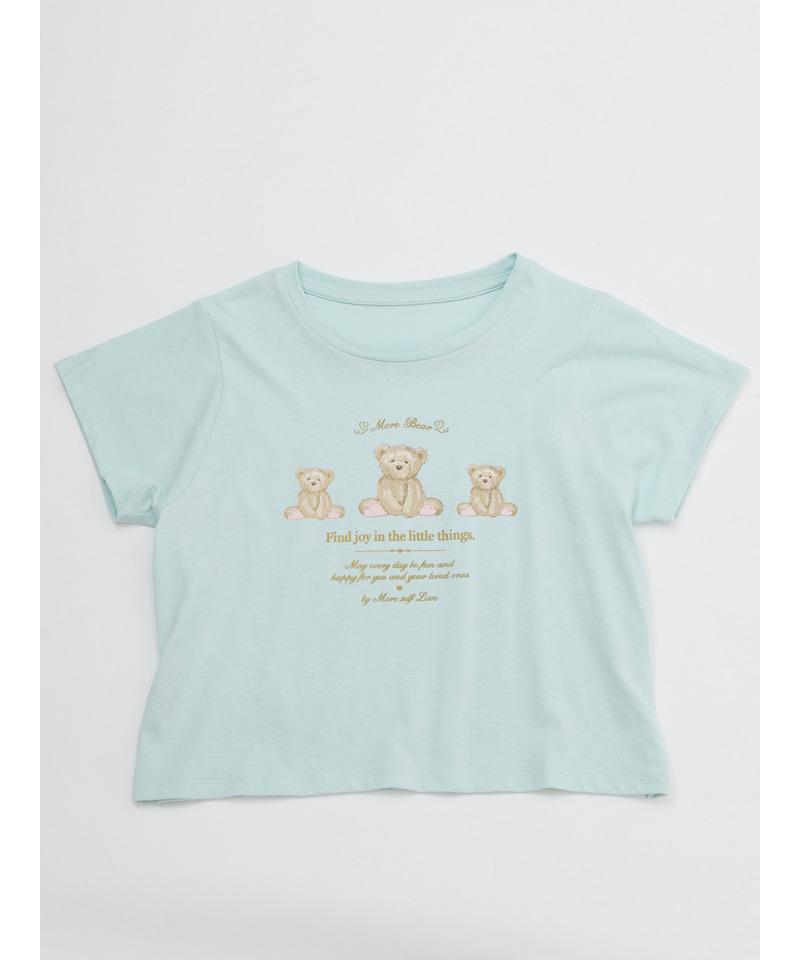 【MORE BEAR】triple bear TEE 詳細画像 ブルー 7