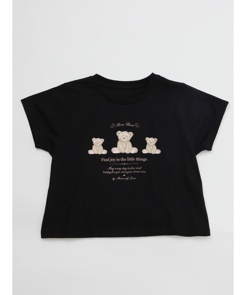 【MORE BEAR】triple bear TEE 詳細画像 ブラック 11