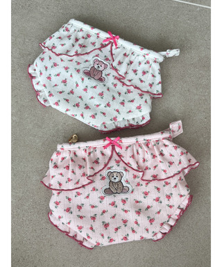 【MORE BEAR】flower bear PANTIES POUCH