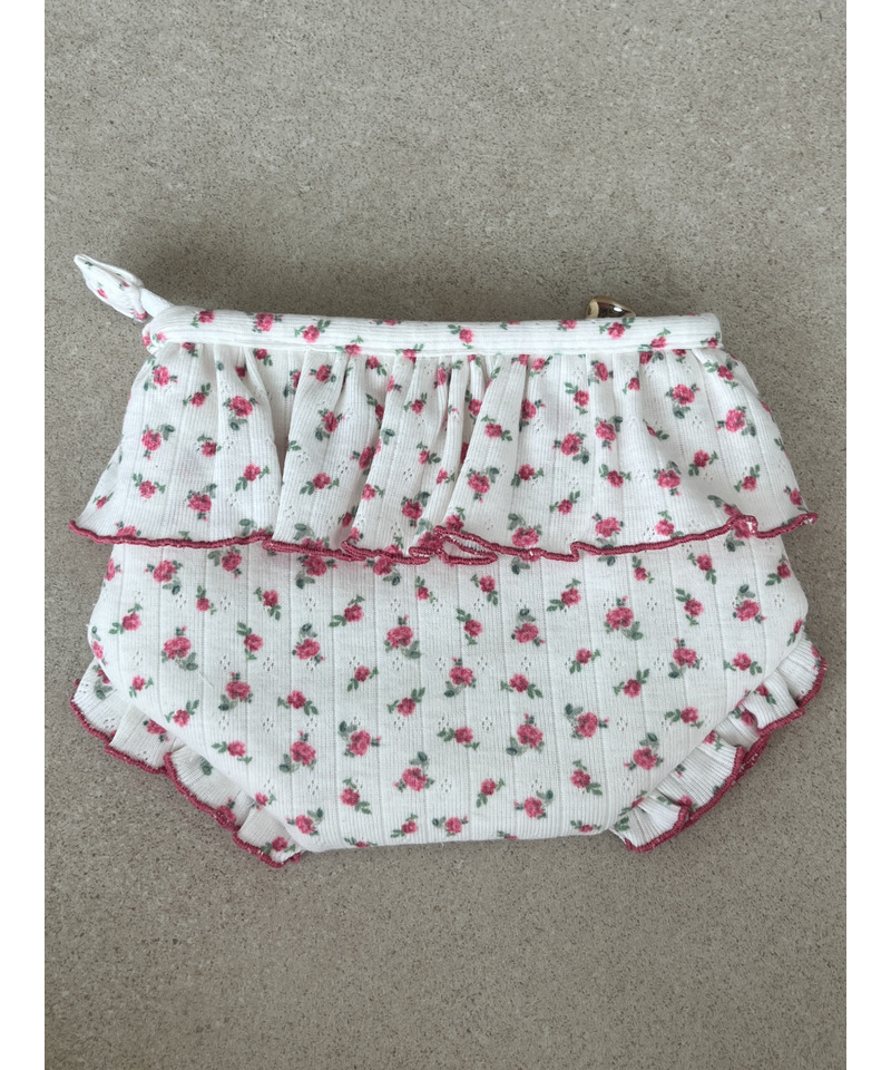 【MORE BEAR】flower bear PANTIES POUCH 詳細画像 オフホワイト 3